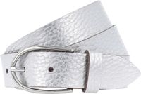 Vanzetti Riem Leer Dames 90 cm Zwart Zilverkleurig
