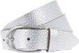 Vanzetti Riem Leer Dames 90 cm Zwart Zilverkleurig