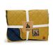 Beeztees K&Bz DBL woondeken Futon geel blauw 200x150 1200g