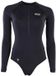 Ion Logo 1.5 Mm shorty manches longues avec fermeture éclair sur le devant pour femmes noir XS