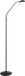 Mexlite Vloerlamp - zwart - Curtis - metaal - leeslamp - LED - 4604ZW
