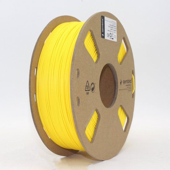 Merkloos GEMBIRD PLA Geel 1.75 mm, 1 kg