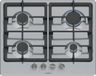 Bosch Table de cuisson au gaz Série 4, 4 brûleurs, 52 x 58,2 cm, PGP6B5K90, Acier inoxydable