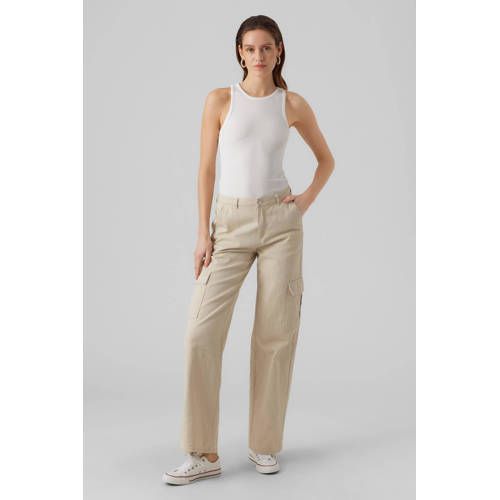 VERO MODA VMROMA Ribbed Tank Top - White