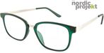Nordic Projekt NPBB Lunettes de lecture Alingsas +2.00 Bleu moucheté avec monture en plastique/carbone