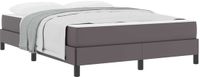 vidaXL Bedframe met matras Grijs 140 x 200 cm Stof
