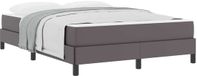 vidaXL Bedframe met matras Grijs 140 x 200 cm Stof
