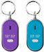 Home deco factory Terugfluitende sleutelhanger - 2x - LED lampje - fluitend - incl. batterij