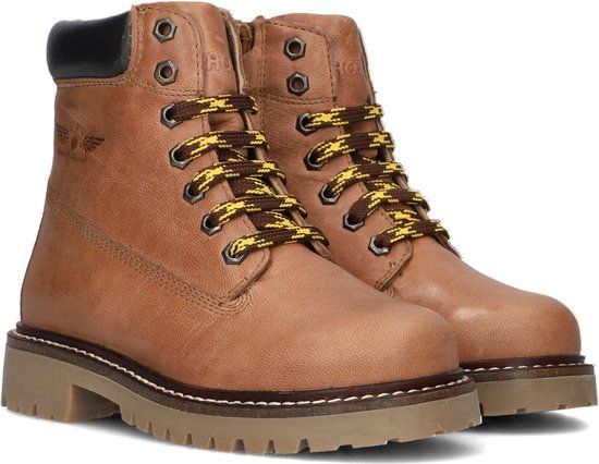 Shoesme Ti23w120 Veterboots - Boys - Cognac - Size 32