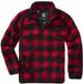 Brandit Teddy Fleece Troyer Sweatshirts rood-zwart XL