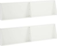 vidaXL Keermuur - 4 st - 80 x 12 x 40 cm - Staal - Wit