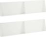 vidaXL Keermuur - 4 st - 80 x 12 x 40 cm - Staal - Wit