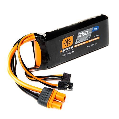 Spektrum 7,4 V 2000 mAh 2S 15C Smart LiPo-ontvanger accu: universele ontvanger, IC3