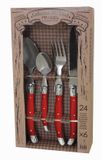 Lou Laguiole Rustic Bestekset 24-delig Rood