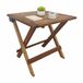 Merkloos Klaptafel - bruin - 46x46x46 cm - opvouwbaar