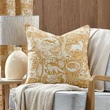 furn. Winter Woods dier chenille veer rijk gevuld kussen