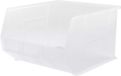Seaux en plastique empilables, 45x40x28 cm, set de 3 pièces