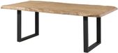MASSIVMOEBEL24.DE FREEFORM eettafel beige gelakt massief hout mango 200x100x77 cm