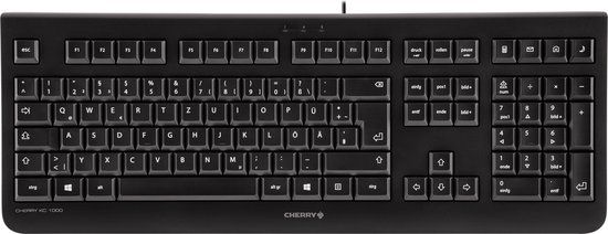 CHERRY KC 1000 - QWERTZ - USB - Zwart