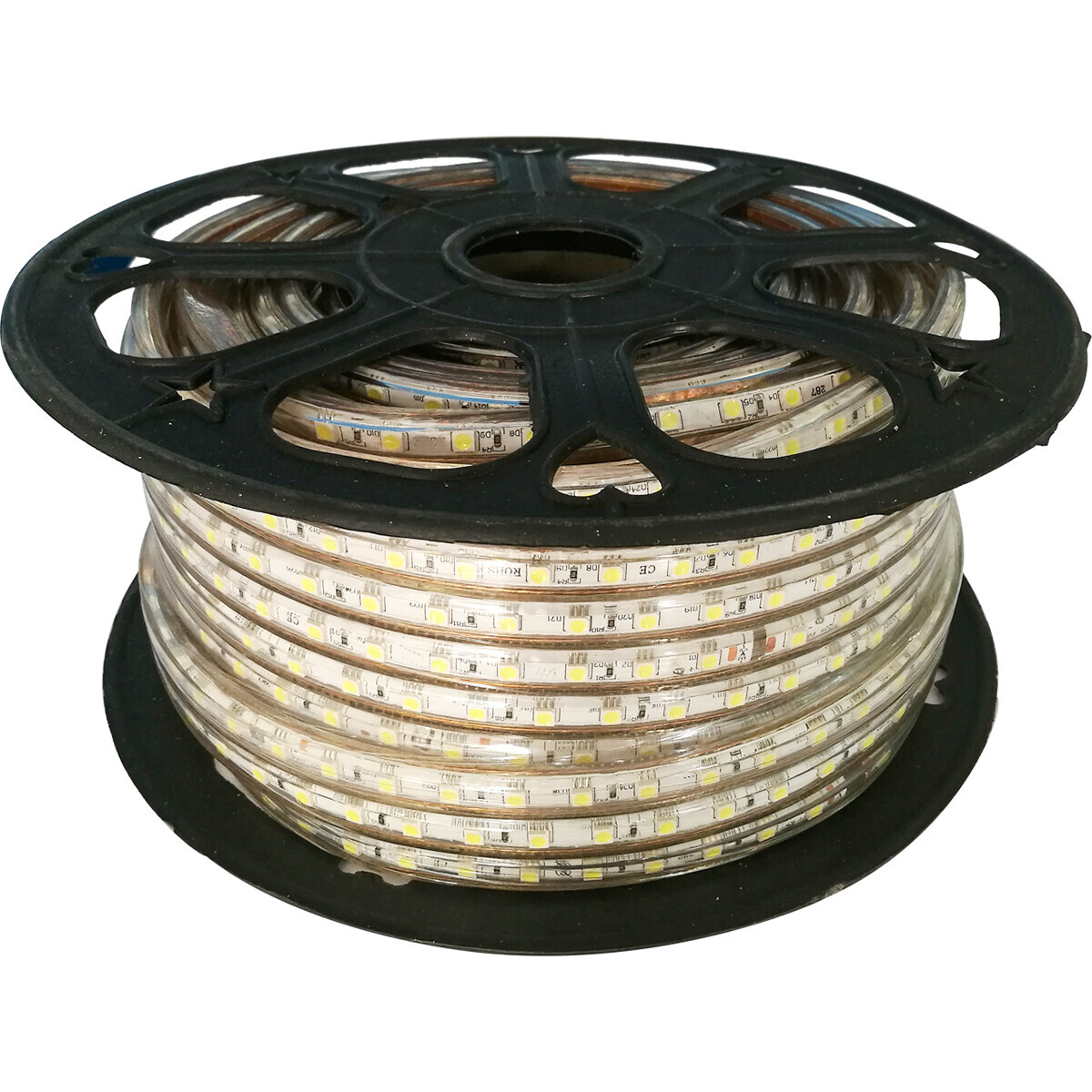 BES LED LED Strip - Aigi Strabo - 50 Meter - Dimbaar - IP65 Waterdicht - Helder/Koud Wit 6500K - 5050 SMD 230V