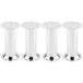 cyclingcolors 4 pieds pieds pour meubles Ø32 mm hauteur 100 mm en aluminium avec réglage 10 mm universels pour canapé armoire cuisine salle de bain chromé brillant
