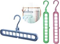 PARENCE Set van 2 ruimtebesparende kleerhangers