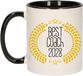 Bellatio Decorations Cadeau koffie/thee mok - de beste Coach van 2028 - zwart - 300 ml - keramiek