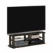Furinno Nelly Entertainment Center TV-standaard, donkerbruin, 110 (B) x 34 (H) x 33,3 (D) cm