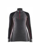 Blåkläder Blaklader Dames onderhemd met rits XWARM 7299-1736 - Medium Grijs/Zwart - XS