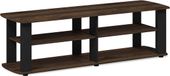 Furinno Entertainment Center TV-standaard, Columbia walnoot/zwart