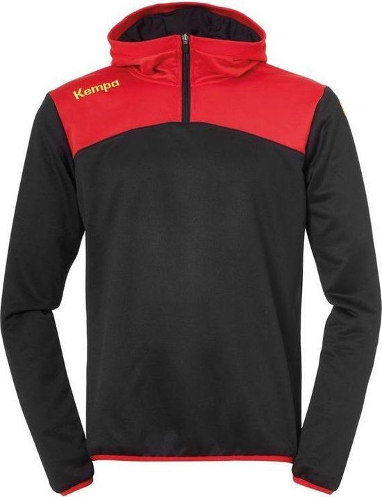 Kempa Emotion 2.0 Hoody Kind Zwart-Rood-Geel Maat 116