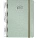 Grafoplás Kalender 2024 lichtgroen Spaans 15 x 21 cm spiraalbinding dagpagina hardcover metallic stof elastische sluiting januari tot december model metallic