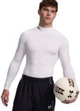 Under Armour UA HG Heatgear Armour compressie Mock Long Sleeve Heren Sportshirt - Wit - Maat M