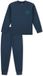 SCHIESSER Pyjama lang Effen Lange mouw Katoen deep blue 152