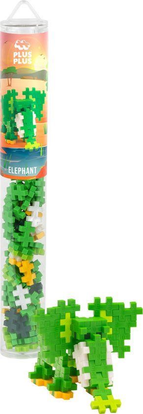 Plus-Plus Olifant 100 delige bouwset Tube
