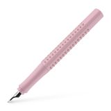 Faber-Castell Grip 2010 vulpen, penpunt F, roze, cartridgevulsysteem