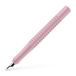 Faber-Castell Grip 2010 vulpen, penpunt F, roze, cartridgevulsysteem
