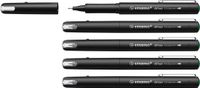 STABILO Dr!ver Fineliner - 0.4 mm - Groen - Doos 5 Stuks