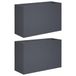 vidaXL Plantenbak 2 st Antraciet 80 x 30 x 40 cm Koudgewalst staal
