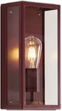 QAZQA Rotterdam - Applique murale classique d'extérieur - 1 lumière - L 16 cm - Rouge - Éclairage extérieur