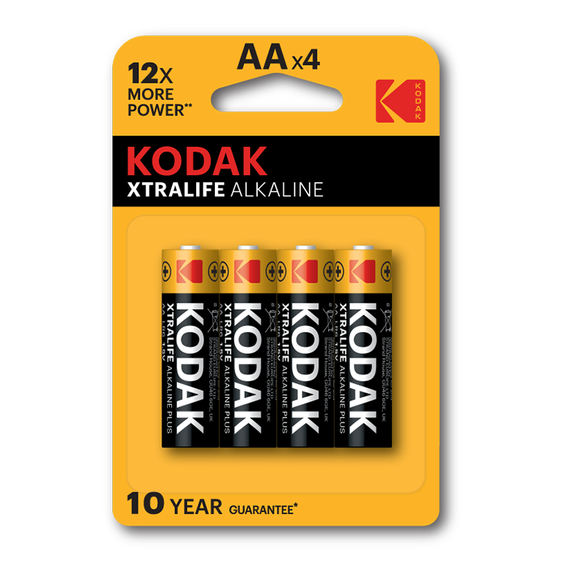 Kodak AA Alkaline Batterijen - 4 stuks - 2700 mAh