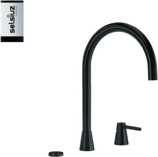 Selsiuz kranen Selsiuz Osiris Cone Counter 3-in-1 Keukenkraan - Sturdy Black
