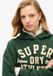 Superdry Athletic Essentials oversized hoodie met applicatie - Dames - Groen - Maat 40