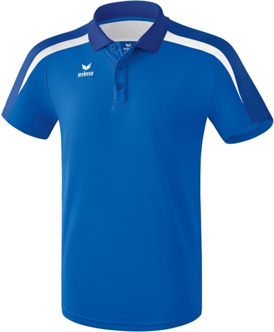 Erima Liga 2.0 polo Sportpolo Volwassenen - New Royal/True Blue/Wit