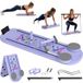 LEDE Tapis De Pilates 5-en-1 Pliable, Kit Reformer Pour Entraînement À Domicile, Bleu Clair
