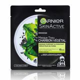 Garnier SkinActive Tissue Gezichtsmasker Pure Charcoal - 3 x - Voordeelverpakking