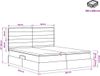 vidaXL Opbergbed met hoofdeinde Crèmekleurig 180 x 200 cm Stof