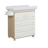Luierkast Micuna Luierkast Happy hout/wit gewicht beige
