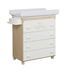 Luierkast Micuna Luierkast Happy hout/wit gewicht beige