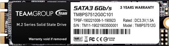 Team Group MS30 512 GB M.2 SATA III